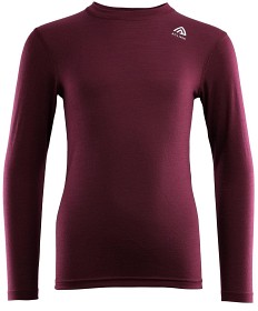 Bild på Aclima LightWool Crewneck Junior Zinfandel