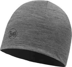 Bild på Buff Kids Lightweight Merino Wool Reversible Hat Black-Grey