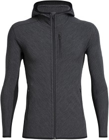 Bild på Icebreaker M's Descender LS Zip Hood Jet HTHR/Black