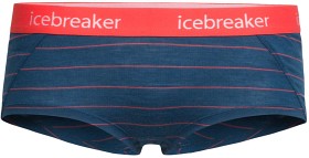 Bild på Icebreaker W's Sprite Hot Pants 150 Prussian Blue/Poppy Red/Stripe