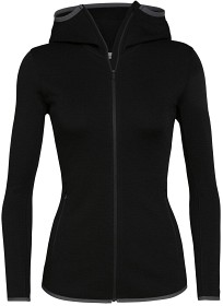 Bild på Icebreaker W's Elemental LS Zip Hood Black