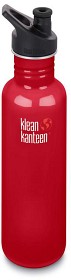 Bild på Klean Kanteen 800 ml Classic Sport Cap Mineral Red