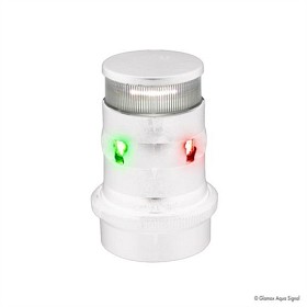 Bild på Lanterna Aqua Signal 34 LED 3-färg/Ankar Quickfit Vit