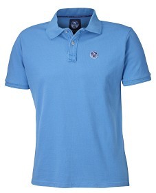 Bild på North Sails Washed Polo Turquoise