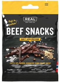 Bild på Real Turmat Beef Snacks Salt & Pepper