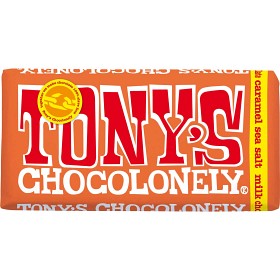 Bild på Tony's Chocolonely Milk Chocolate Caramel Sea Salt 180 g