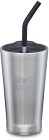 Klean Kanteen Insulated Tumbler 473ml with Straw Lid Brushed Stainless