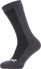 Sealskinz Waterproof Cold Weather Mid Sock Black/Grey