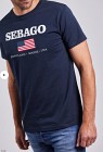 Sebago Sam Printed Tee Navy