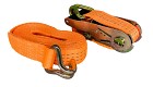 Spännband 35 mm 2-delad/krokar Orange 5m