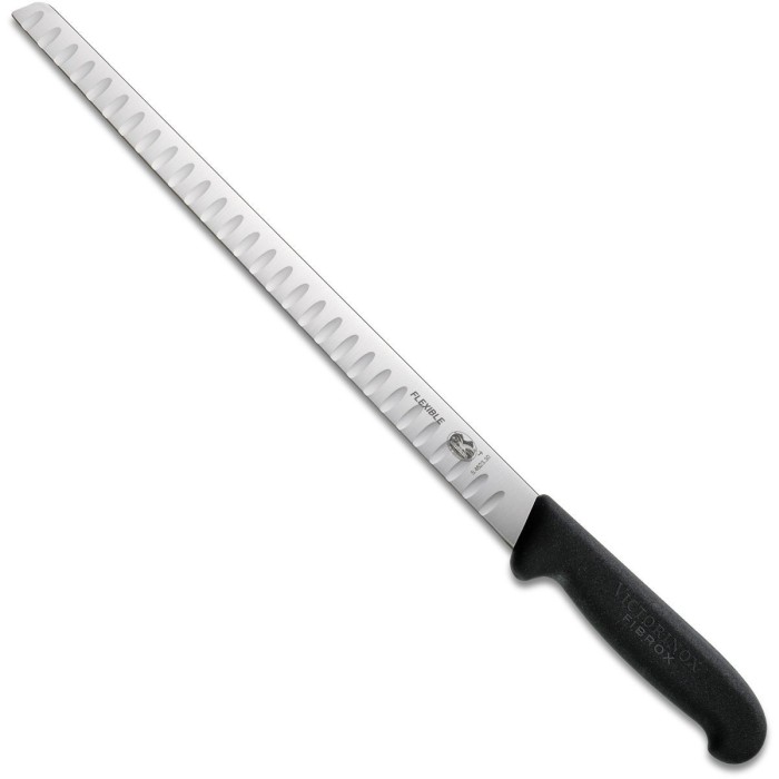 Victorinox Laxkniv 30 cm, flexibel, räfflad med Svart Fibroxhandtag